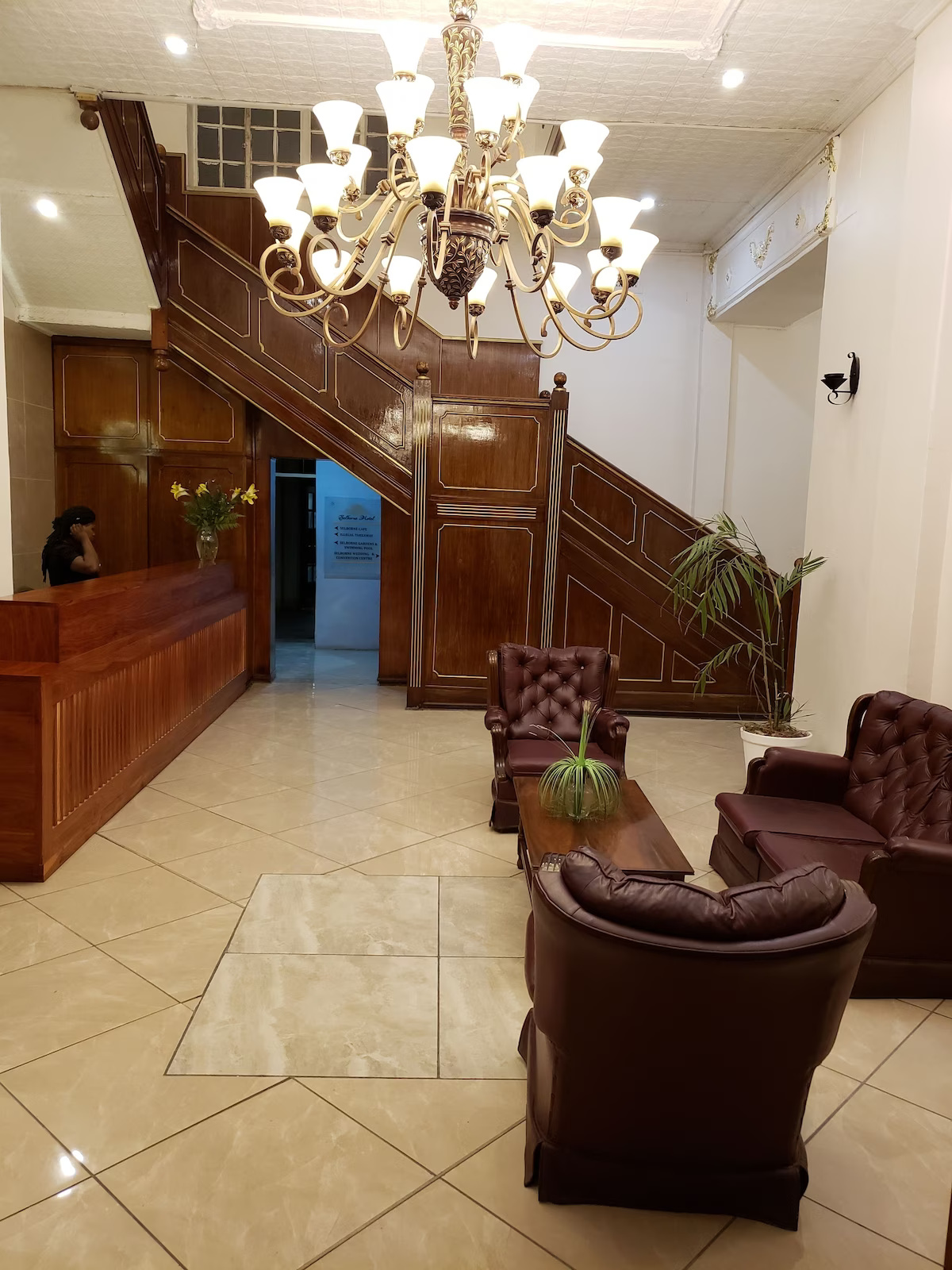 The reception lounge